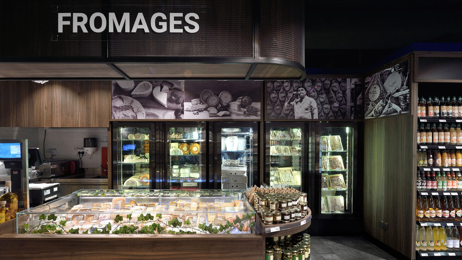 SO France @ Claymore retail interior design by Aym Design cheese display