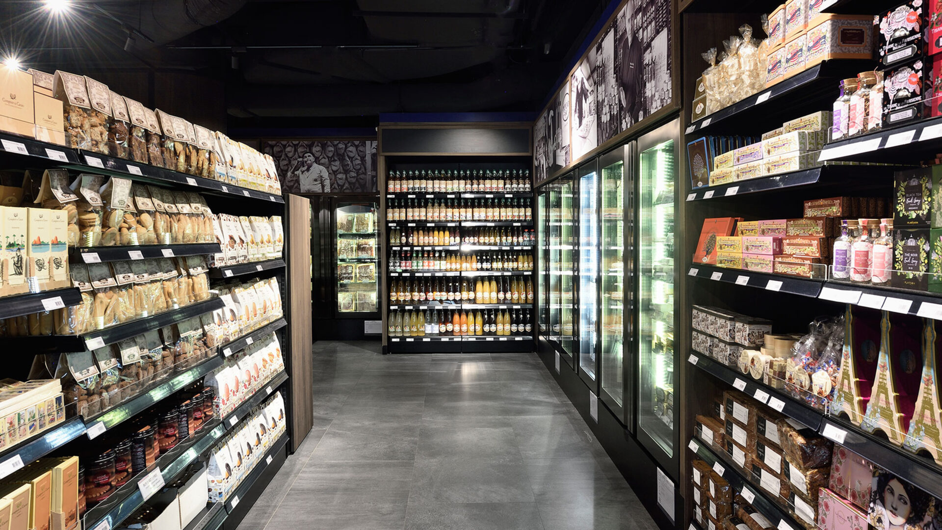 SO France @ Claymore retail interior design by Aym Design grocery display